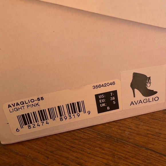 Tan Suede Lace Up Booties - size 7 - Picture 5 of 5